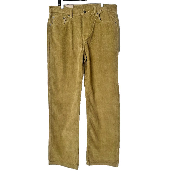 Levis Low Pro Corduroy Pants Mens 31x30 Straight Tan Brown School Office Preppy - Picture 1 of 9